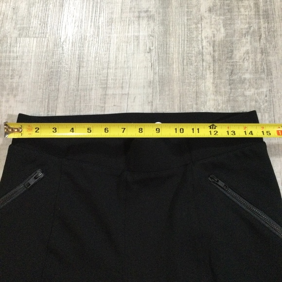 Betabrand Size Medium High Rise Zipper Pockets Moto Pants In Black #W1358 - Picture 6 of 9